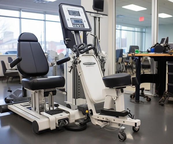 Advanced physiotherapy and mobility training setup
