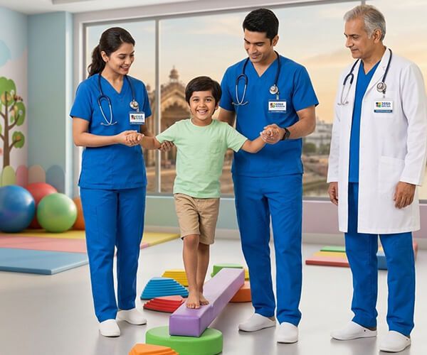 Dedicated pediatric physiotherapy suite