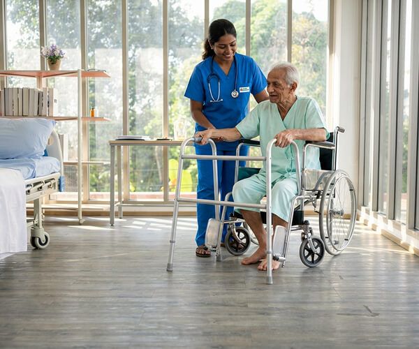 Barrier-free patient rooms