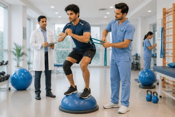 Gait training and balance retraining area